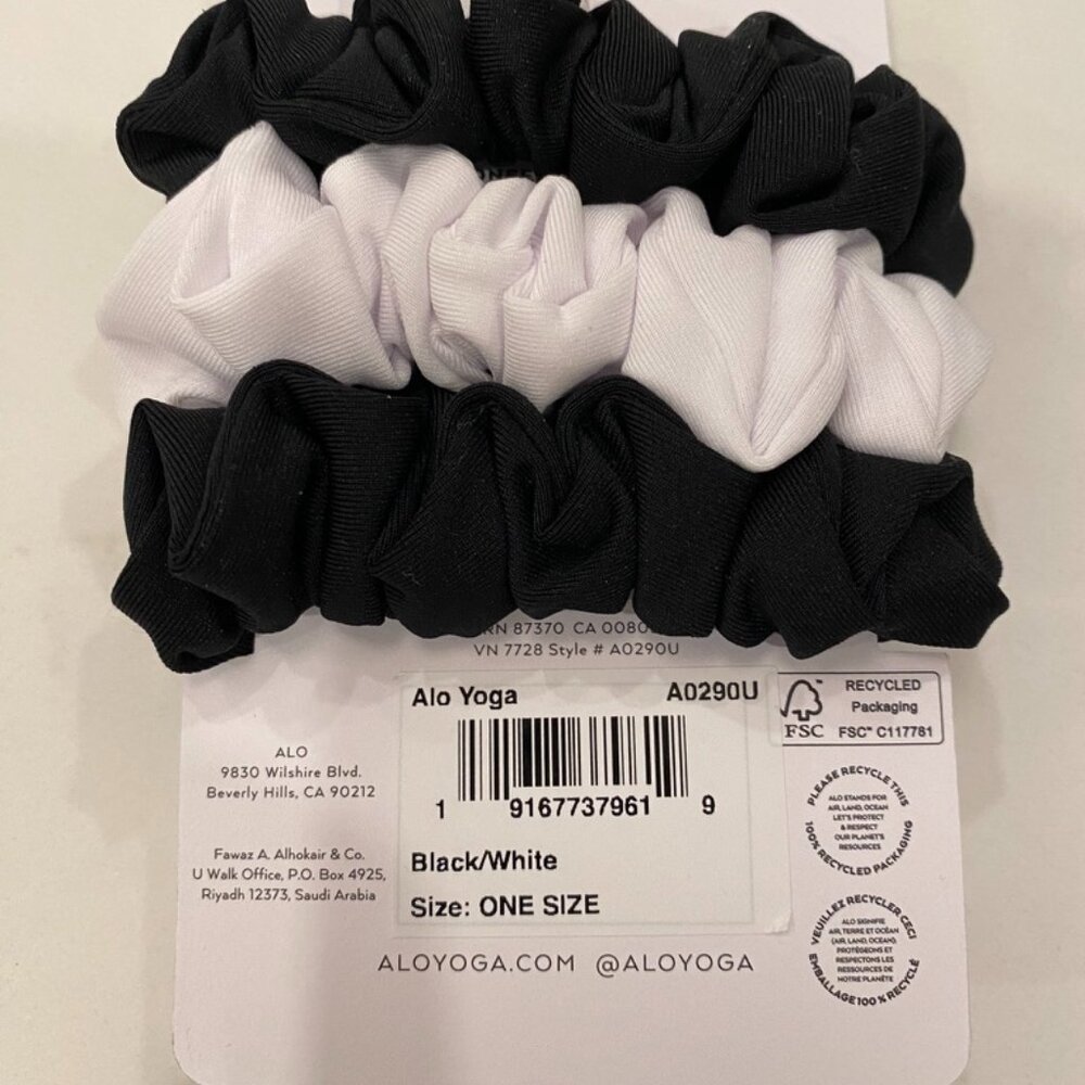 Alo Yoga 3 Pack Small Hair Scrunchies